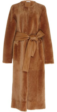 Rejina Pyo Claire Belted Shearling Coat