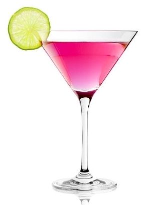 Pink kiwi martini