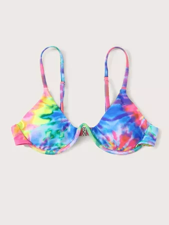 Tie Dye Underwire Bikini Top | SHEIN USA