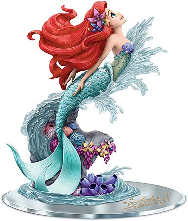 Disney's The Little Mermaid Ariel: Beauty Under The Sea Hand-Painted Figurine with Mirror Base by The Hamilton Collection: Amazon.ca: Home & Kitchen
