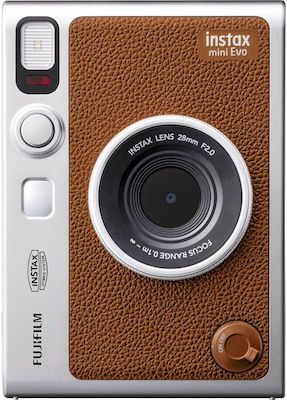 Fujifilm Instant Φωτογραφική Μηχανή Instax Mini Evo Brown - Skroutz.gr
