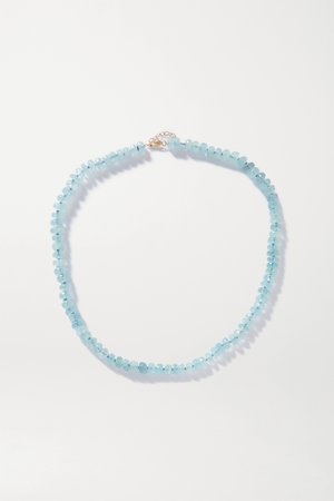 Blue Oracle gold aquamarine necklace | JIA JIA | NET-A-PORTER