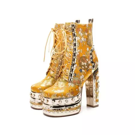 antoinette ankle boots yellow