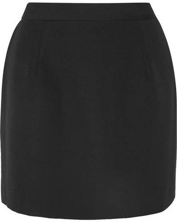 Alessandra Rich - Wool Mini Skirt - Black
