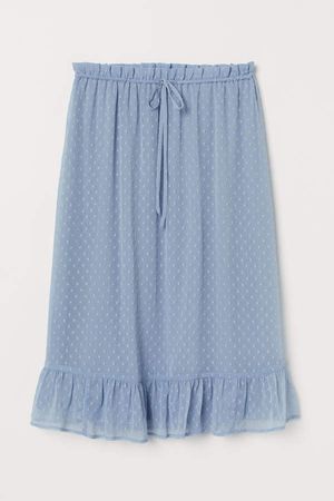 Ruffled Skirt - Blue