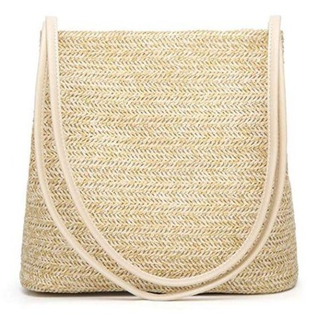 Женская сумка модная красивая соломенная тканая большая летняя пляжная сумка через плечо, бежевый - купить недорого в интернет-магазине с доставкой: сравнение цен, характеристики, фото и отзывы покупателей