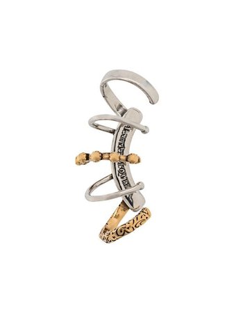 Shop Alexander McQueen embellished ear cuff with Express Delivery - FARFETCH