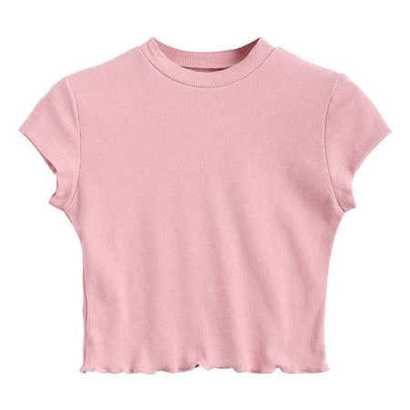 pink crop t-shirt