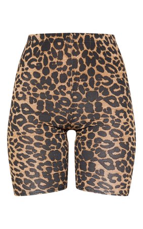 cheetah biker shorts