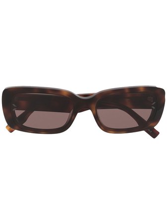 Shop MCQ MQ0301S rectangular-frame sunglasses with Express Delivery - FARFETCH