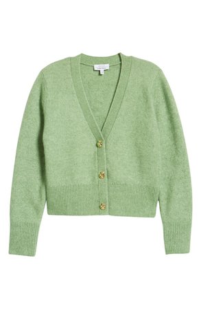 & Other Stories Gold Button Wool Blend Cardigan | Nordstrom