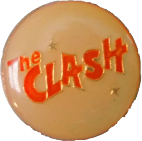 theclash red yellow reflection pin png Sticker by sam
