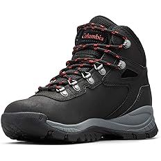 Amazon.com | Columbia womens Newton Ridge Plus Waterproof Hiking Boot, Black/Poppy Red, 9 US | Hiking Boots