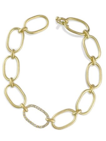Metallic Irene Neuwirth Chain Link Bracelet | Farfetch.com