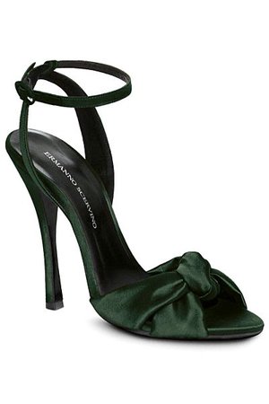 velvet green shoes