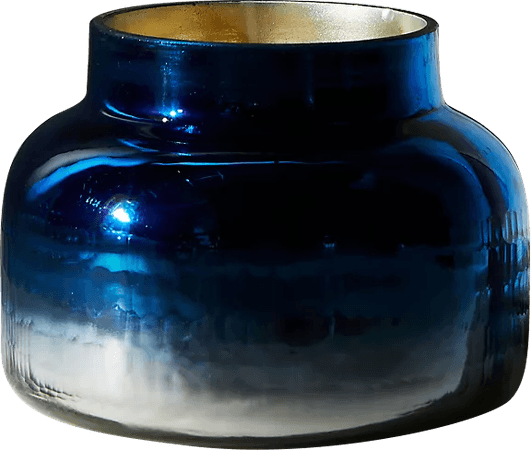 Capri Blue Ombre Faceted Glass Jar Candle | Anthropologie
