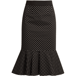 Dolce & Gabbana's black stretch cotton-twill skirt