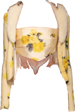 yellow floral top