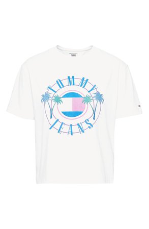 TOMMY JEANS Summer Circle Logo Graphic Crop Tee | Nordstrom