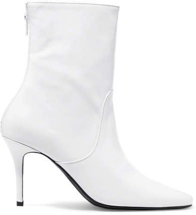 DORATEYMUR - Town And Country Leather Ankle Boots - White