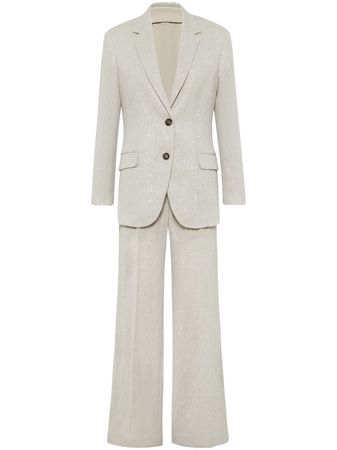 Brunello Cucinelli notched-lapels single-breasted Suit - Farfetch