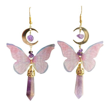 Butterfly Crystal Earrings | BOOGZEL APPAREL – Boogzel Apparel