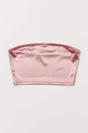 Shimmering Tube Top - Pink