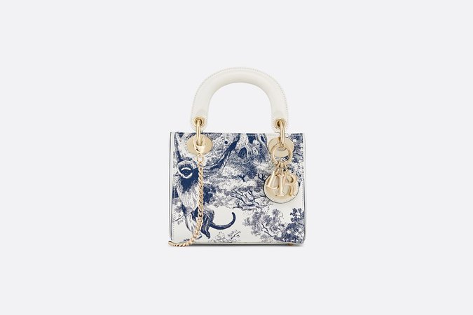 Mini Lady Dior Toile de Jouy bag - Bags - Woman | DIOR