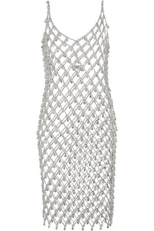 Paco Rabanne | Embellished chain midi dress | NET-A-PORTER.COM