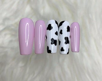 Strawberry milk cow pattern color size length options | Etsy