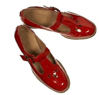 red mary janes