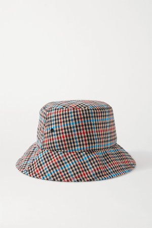 Black Houndstooth wool-blend bucket hat | rag & bone | NET-A-PORTER