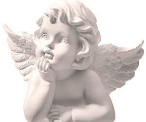 white marble cherub statue angel png filler