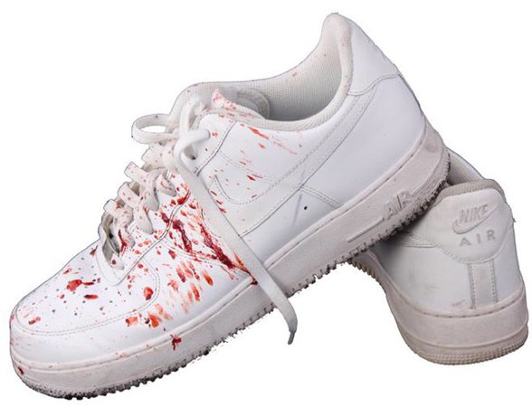 bloody shoes
