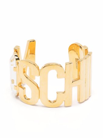 Moschino logo-lettering Bracelet - Farfetch