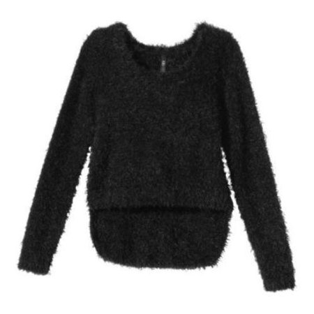 Black fuzzy sweater