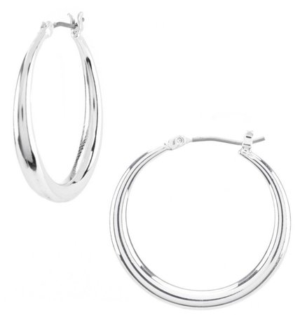 hoop earrings-silver