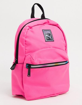 Puma Essentials mini backpack in pink | ASOS