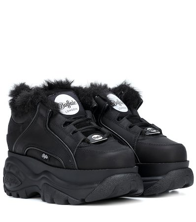 X Buffalo ® leather sneakers