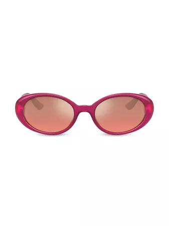 Shop Dolce&Gabbana 52MM Oval Sunglasses | Saks Fifth Avenue