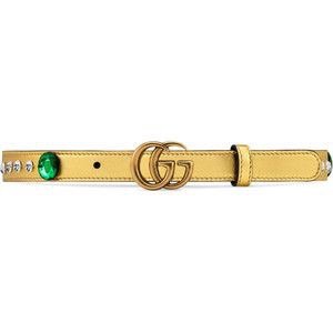 Gucci Crystal Belt With Double G Buckle