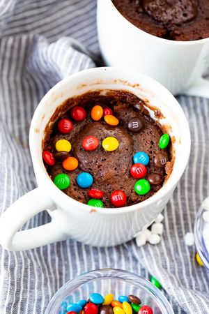 Hot Cocoa Mug Brownie m&m