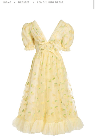 Yellow Lemon Dress