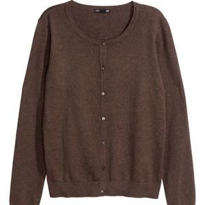 H&M Sweaters | Nwt H M Brown Cardigan Sweater Size Small | Poshmark