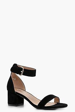 Abigail Ankle Band Low Block Heel 2 Parts