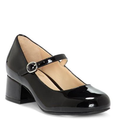 black heels w strap