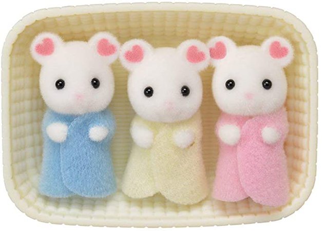 Calico Critters Marshmallow Mouse Triplets, Dolls - Amazon Canada