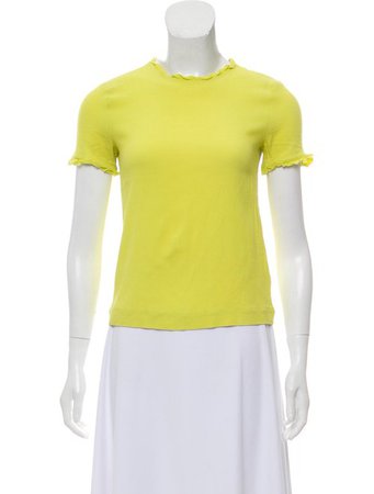 Kate Spade New York Crepe Short Sleeve Top - Clothing - WKA101843 | The RealReal