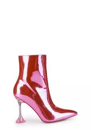 Heel Pointed Boots -Pink – Dolls Kill