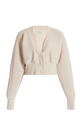 Diana Cropped Cotton Cardigan By Les Tien | Moda Operandi
